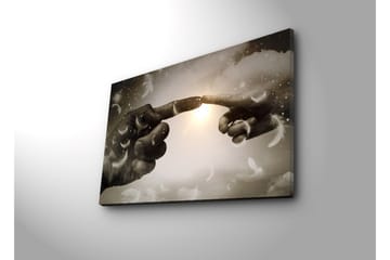 Canvasmålning Dekorativ LED-belysning - Flerfärgad - Inredning - Tavlor & posters - Canvastavla