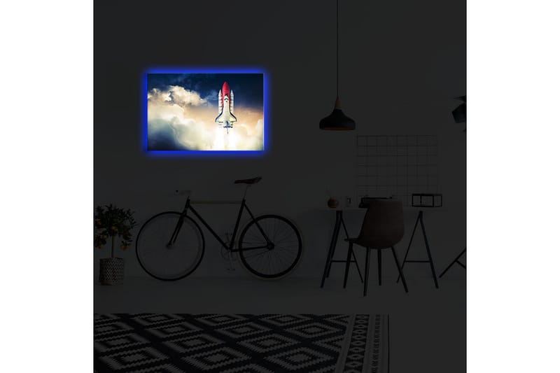 Canvasmålning Dekorativ LED-belysning - Flerfärgad - Inredning - Tavlor & posters - Canvastavla