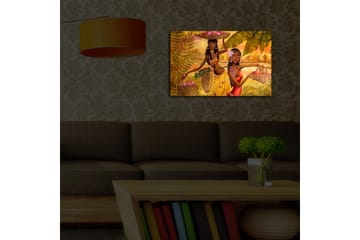 Canvasmålning Dekorativ LED-belysning - Flerfärgad - Inredning - Tavlor & posters - Canvastavla