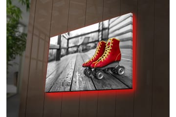 Canvasmålning Dekorativ LED-belysning - Flerfärgad - Inredning - Tavlor & posters - Canvastavla