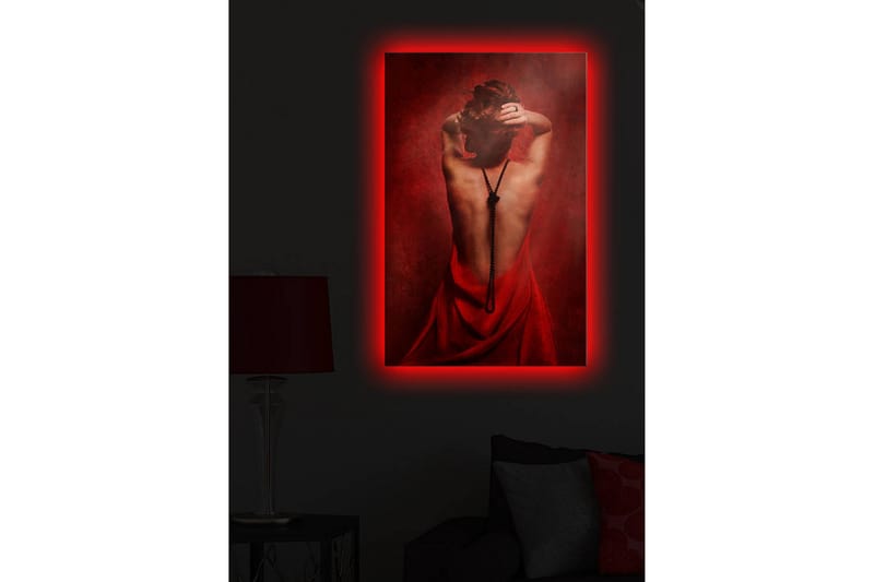 Canvasmålning Dekorativ LED-belysning - Flerfärgad - Inredning - Tavlor & posters - Canvastavla