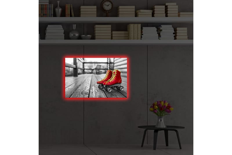 Canvasmålning Dekorativ LED-belysning - Flerfärgad - Inredning - Tavlor & posters - Canvastavla