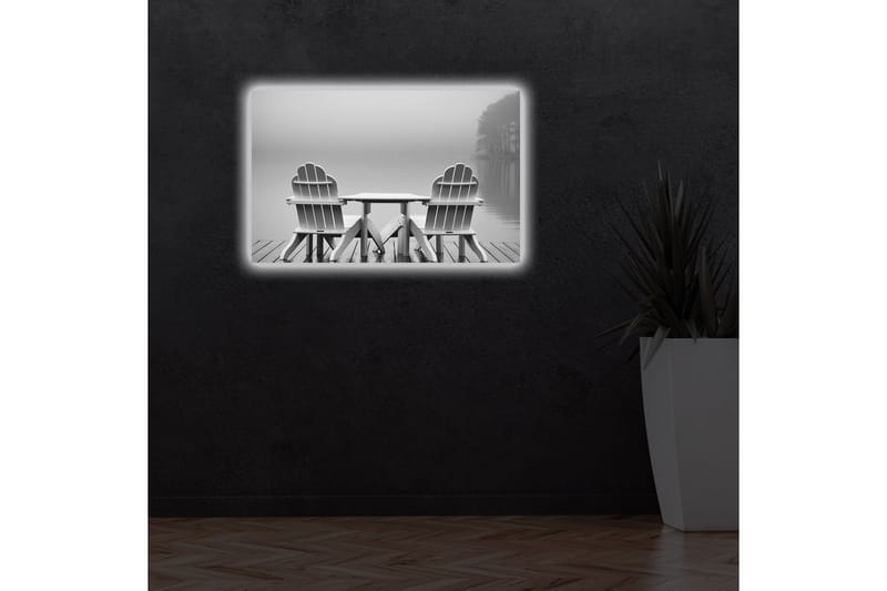 Canvasmålning Dekorativ LED-belysning - Flerfärgad - Inredning - Tavlor & posters - Canvastavla