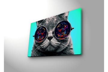 Canvasmålning Dekorativ LED-belysning - Flerfärgad - Inredning - Tavlor & posters - Canvastavla