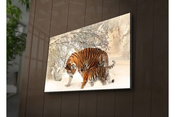 Canvasmålning Dekorativ LED-belysning - Flerfärgad - Inredning - Tavlor & posters - Canvastavla