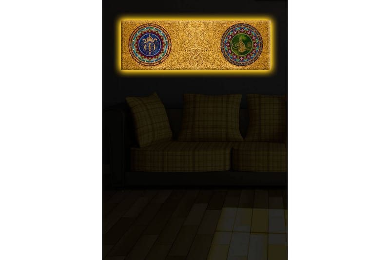 Canvasmålning Dekorativ LED-belysning - Flerfärgad - Inredning - Tavlor & posters - Canvastavla
