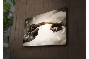 Canvasmålning Dekorativ LED-belysning - Flerfärgad - Inredning - Tavlor & posters - Canvastavla