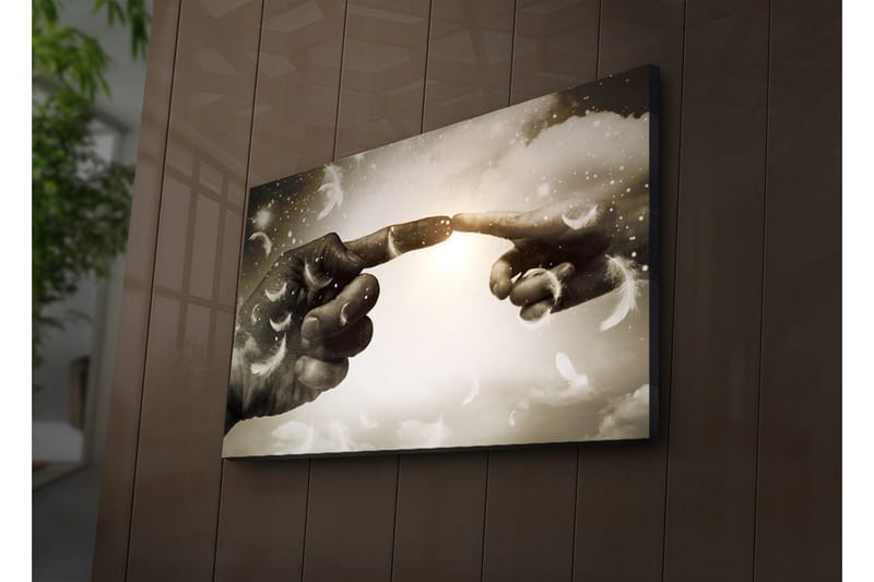Canvasmålning Dekorativ LED-belysning - Flerfärgad - Inredning - Tavlor & posters - Canvastavla