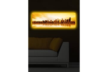 Canvasmålning Dekorativ LED-belysning - Flerfärgad - Inredning - Tavlor & posters - Canvastavla