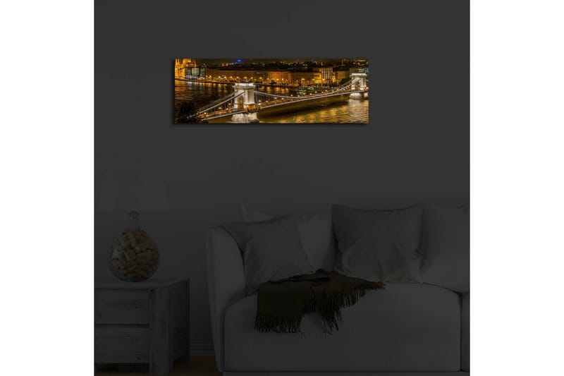 Canvasmålning Dekorativ LED-belysning - Flerfärgad - Inredning - Tavlor & posters - Canvastavla