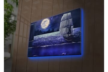 Canvasmålning Dekorativ LED-belysning - Flerfärgad - Inredning - Tavlor & posters - Canvastavla