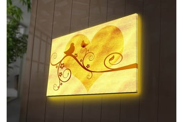 Canvasmålning Dekorativ LED-belysning - Flerfärgad - Inredning - Tavlor & posters - Canvastavla