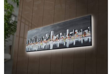 Canvasmålning Dekorativ LED-belysning - Flerfärgad - Inredning - Tavlor & posters - Canvastavla