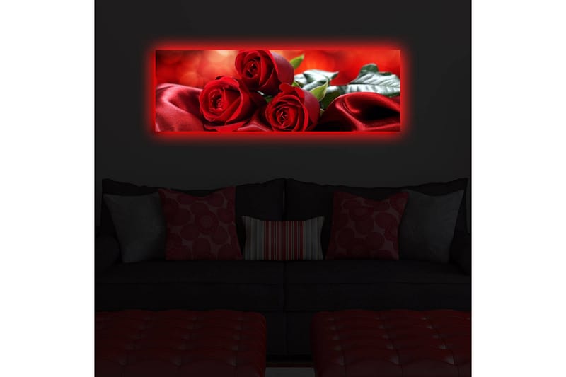 Canvasmålning Dekorativ LED-belysning - Flerfärgad - Inredning - Tavlor & posters - Canvastavla