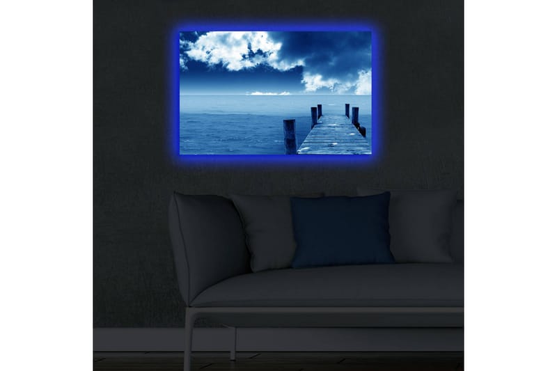Canvasmålning Dekorativ LED-belysning - Flerfärgad - Inredning - Tavlor & posters - Canvastavla