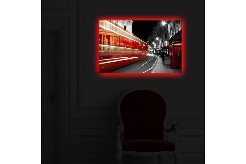 Canvasmålning Dekorativ LED-belysning - Flerfärgad - Inredning - Tavlor & posters - Canvastavla