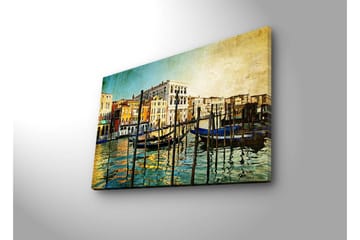 Canvasmålning Dekorativ LED-belysning - Flerfärgad - Inredning - Tavlor & posters - Canvastavla