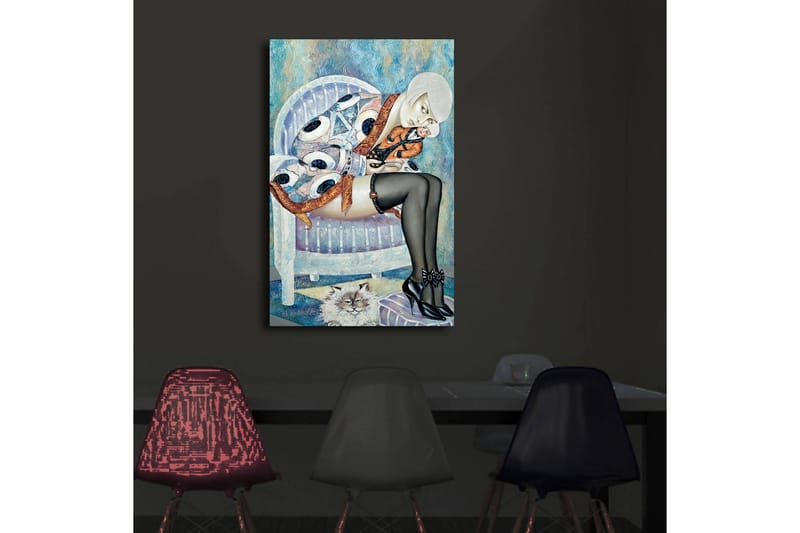 Canvasmålning Dekorativ LED-belysning - Flerfärgad - Inredning - Tavlor & posters - Canvastavla