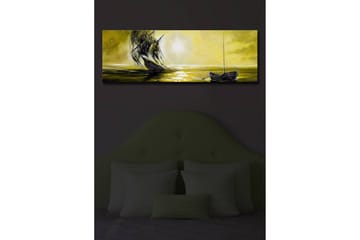 Canvasmålning Dekorativ LED-belysning - Flerfärgad - Inredning - Tavlor & posters - Canvastavla