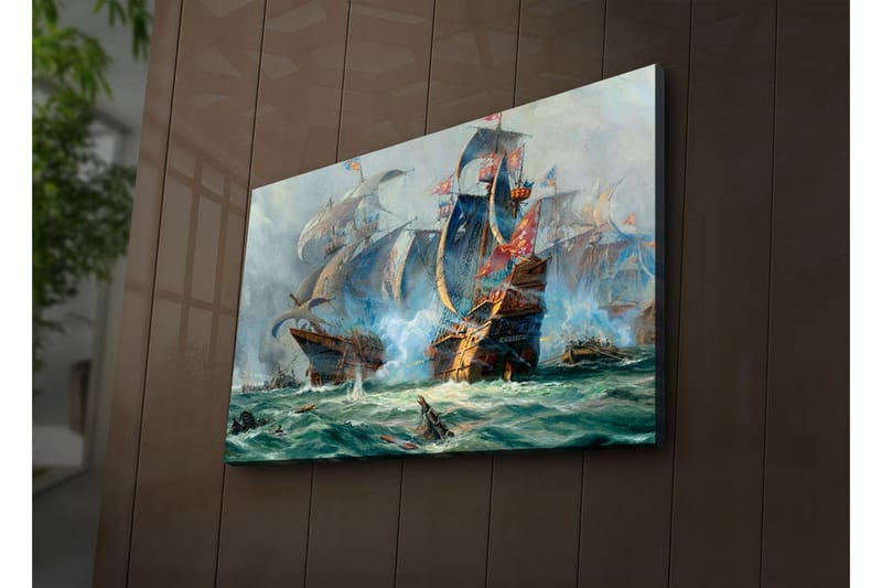 Canvasmålning Dekorativ LED-belysning - Flerfärgad - Inredning - Tavlor & posters - Canvastavla