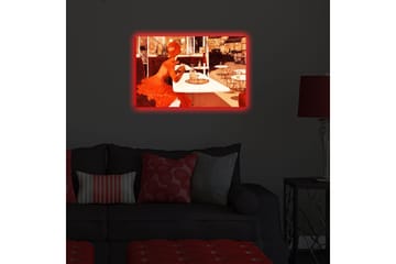 Canvasmålning Dekorativ LED-belysning - Flerfärgad - Inredning - Tavlor & posters - Canvastavla
