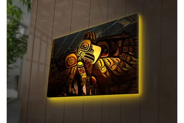 Canvasmålning Dekorativ LED-belysning - Flerfärgad - Inredning - Tavlor & posters - Canvastavla