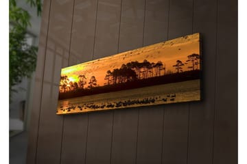 Canvasmålning Dekorativ LED-belysning - Flerfärgad - Inredning - Tavlor & posters - Canvastavla