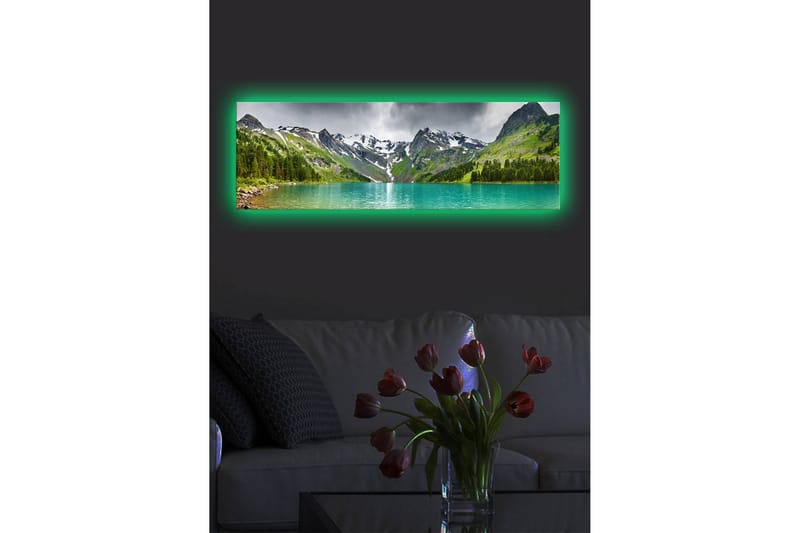 Canvasmålning Dekorativ LED-belysning - Flerfärgad - Inredning - Tavlor & posters - Canvastavla