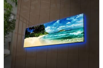Canvasmålning Dekorativ LED-belysning - Flerfärgad - Inredning - Tavlor & posters - Canvastavla