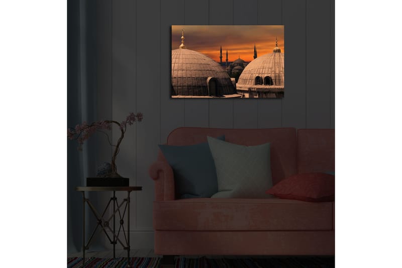 Canvasmålning Dekorativ LED-belysning - Flerfärgad - Inredning - Tavlor & posters - Canvastavla