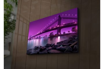 Canvasmålning Dekorativ LED-belysning - Flerfärgad - Inredning - Tavlor & posters - Canvastavla