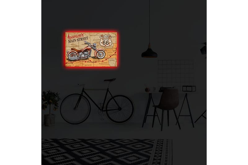 Canvasmålning Dekorativ LED-belysning - Flerfärgad - Inredning - Tavlor & posters - Canvastavla