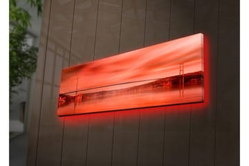 Canvasmålning Dekorativ LED-belysning - Flerfärgad - Inredning - Tavlor & posters - Canvastavla