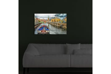 Canvasmålning Dekorativ LED-belysning - Flerfärgad - Inredning - Tavlor & posters - Canvastavla