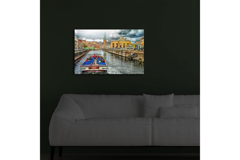 Canvasmålning Dekorativ LED-belysning - Flerfärgad - Inredning - Tavlor & posters - Canvastavla