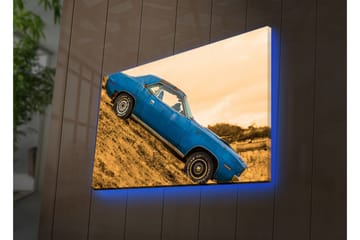 Canvasmålning Dekorativ LED-belysning - Flerfärgad - Inredning - Tavlor & posters - Canvastavla