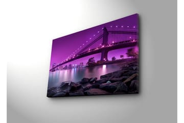 Canvasmålning Dekorativ LED-belysning - Flerfärgad - Inredning - Tavlor & posters - Canvastavla