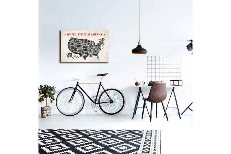 Canvasmålning Dekorativ LED-belysning - Flerfärgad - Inredning - Tavlor & posters - Canvastavla