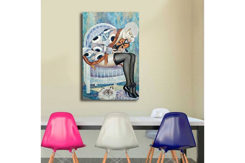 Canvasmålning Dekorativ LED-belysning - Flerfärgad - Inredning - Tavlor & posters - Canvastavla