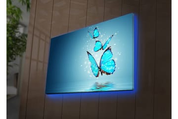 Canvasmålning Dekorativ LED-belysning - Flerfärgad - Inredning - Tavlor & posters - Canvastavla