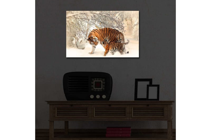 Canvasmålning Dekorativ LED-belysning - Flerfärgad - Inredning - Tavlor & posters - Canvastavla