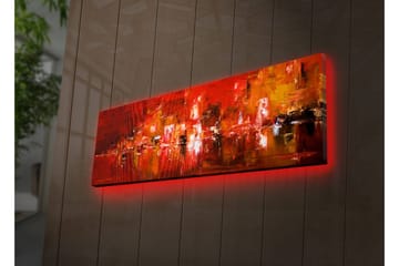 Canvasmålning Dekorativ LED-belysning - Flerfärgad - Inredning - Tavlor & posters - Canvastavla