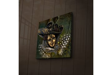 Canvasmålning Dekorativ LED-belysning - Flerfärgad - Inredning - Tavlor & posters - Canvastavla