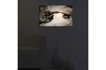 Canvasmålning Dekorativ LED-belysning - Flerfärgad - Inredning - Tavlor & posters - Canvastavla