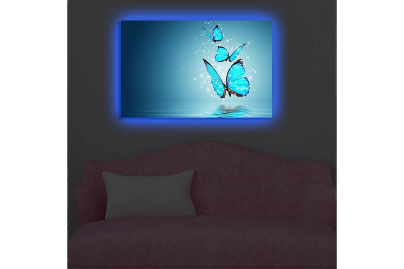 Canvasmålning Dekorativ LED-belysning - Flerfärgad - Inredning - Tavlor & posters - Canvastavla