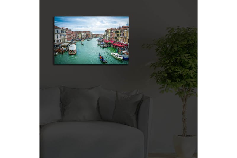 Canvasmålning Dekorativ LED-belysning - Flerfärgad - Inredning - Tavlor & posters - Canvastavla