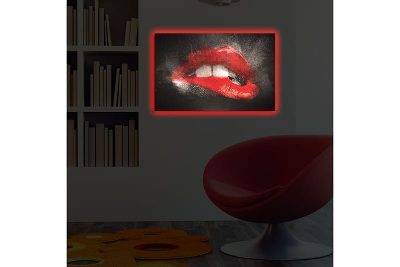 Canvasmålning Dekorativ LED-belysning - Flerfärgad - Inredning - Tavlor & posters - Canvastavla