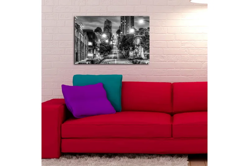 Canvasmålning Dekorativ LED-belysning - Flerfärgad - Inredning - Tavlor & posters - Canvastavla