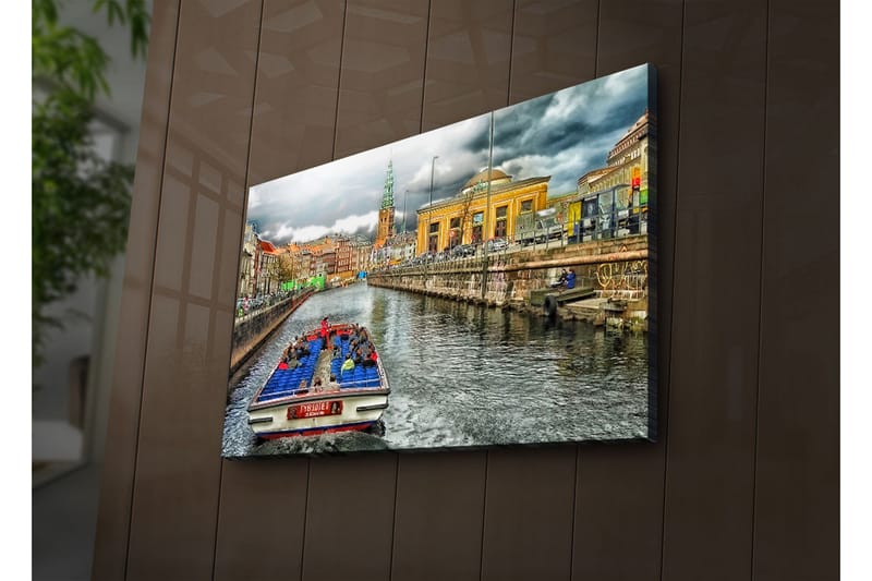 Canvasmålning Dekorativ LED-belysning - Flerfärgad - Inredning - Tavlor & posters - Canvastavla