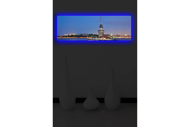 Canvasmålning Dekorativ LED-belysning - Flerfärgad - Inredning - Tavlor & posters - Canvastavla